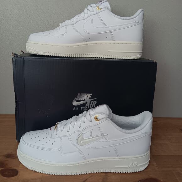 Nike Shoes - Nike Air Force 1 '07 Premium History Of Logos White Sail Womens 10 Mens 8.5 NWB